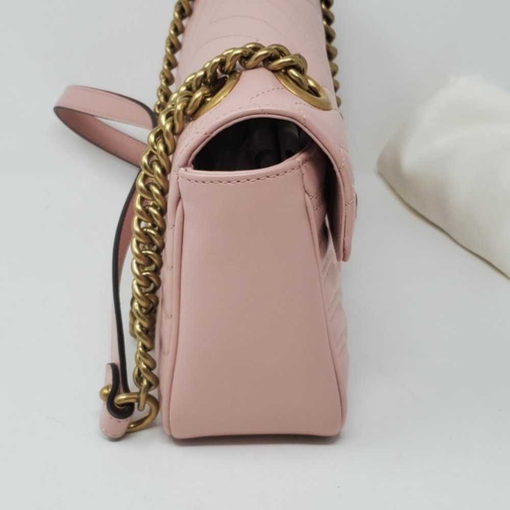 Gucci Small Marmont Matellasse Leather Crossbody - Picture 9 of 14